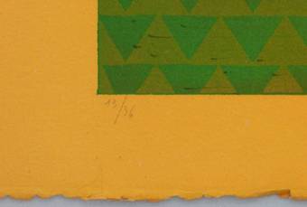 Antique Original Lithograph signed by Jean Carzou no 13 of 36 Artists Proof