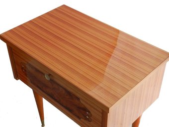 Antique Pair of Nightstands Side Cabinets Bedside Tables French MidCentury