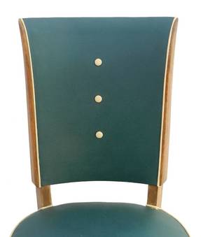 Antique Six Art Deco Dining Chairs Use or Recover and  or Customize