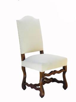 Antique Six French Dining Chairs Os de Mouton upholstered to Antique Metis or recover
