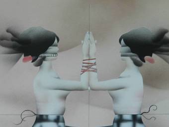Antique Terry Pastor 1971 Original Airbrush Illustration