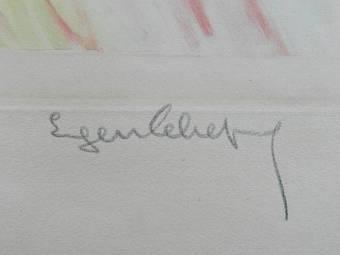 Antique Original French Signed Print by Eugene Leliepvre contemporary of Domergue 