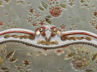 Antique French early Vintage Lit Corbeille Louis Double Bed   Base