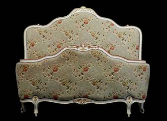 Antique French early Vintage Lit Corbeille Louis Double Bed   Base