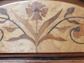 Antique Art Nouveau French Antique Armoire Wardrobe Ecole de Nancy Galle School