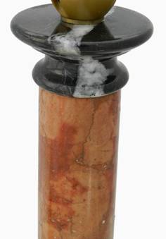 Antique French Marble Column Lamp Base