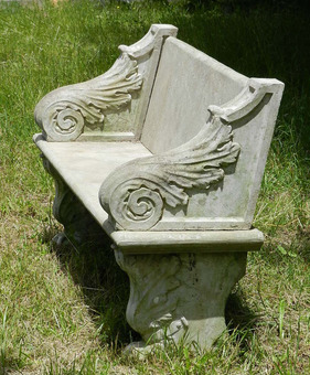 Antique Good weathered Garden Bench Composition early C20