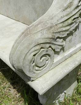 Antique Good weathered Garden Bench Composition early C20