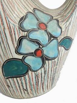 Antique Unusual Mid Century French Vallauris Vase 19501960