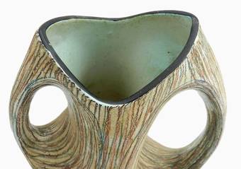 Antique Unusual Mid Century French Vallauris Vase 19501960