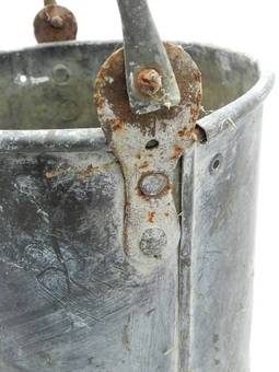 Antique Old Copper Bucket Dutton  Dean Warrington