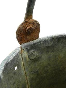 Antique Old Copper Bucket Dutton  Dean Warrington