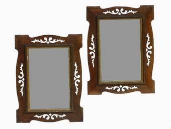 Antique Pair of French Mirrors Art Nouveau  Arts  Crafts 