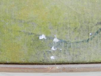 Antique Oil on Canvas Painting of a young Woman signed Schikele 42  