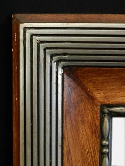 Antique Original Bevelled French Art Deco Mirror Overmantle Overmantel