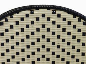 Antique 4 French Bistro Chairs Woven Maison Gatti Rattan Paris style
