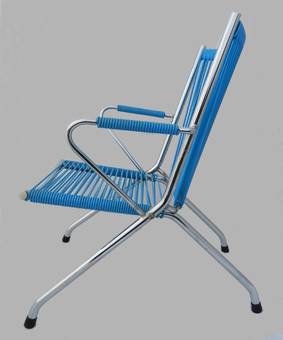 Antique Childs Folding Chair Chrome and Plastic Halyard c1970