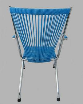 Antique Childs Folding Chair Chrome and Plastic Halyard c1970