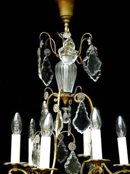 Antique French Cage Chandelier c1920