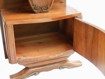 Antique Pair of French Art Deco Side Cabinets Bedside Tables Nightstand 