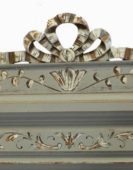 Antique C19 Louis French Double Bed  Base Painted  ready to go