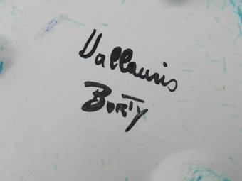 Antique French Vallauris Tureen signed Borty 1950s
