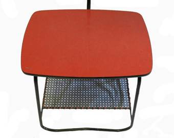 Antique Mid Century Floor Lamp Coffee Table Magazine Rack
