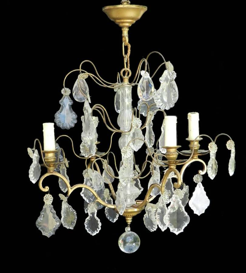 French Drop Chandelier c1900