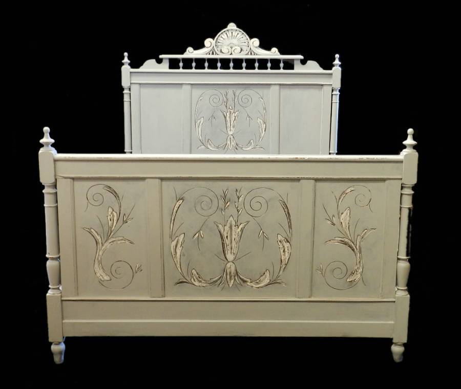 C19 French Double Bed  Base painted