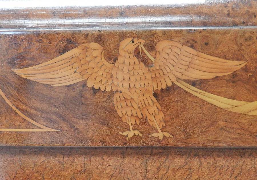 French Art Deco Empire King Size Bed or Super King Eagles Ormolu
