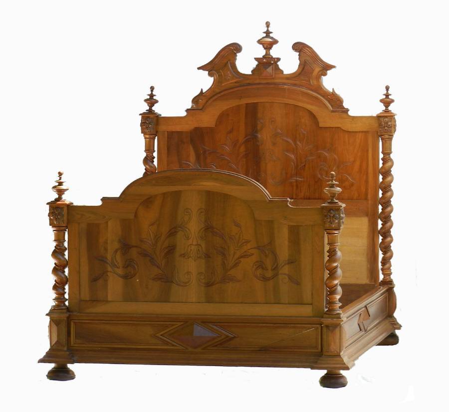 French Double Bed  Base 19th Century Louis