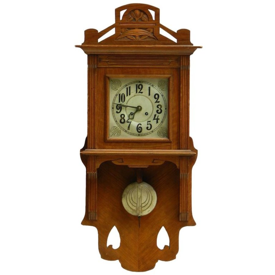 Arts  Crafts Wall Clock German Art Nouveau circa 19001910