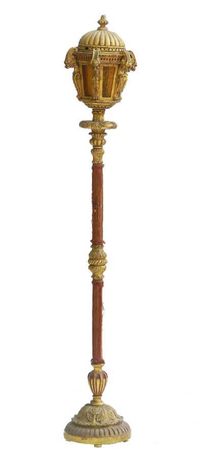 Italian Giltwood Floor Lamp 19th Century