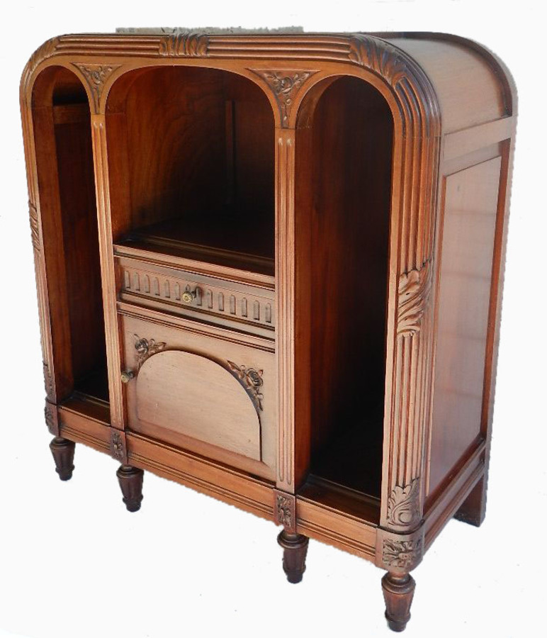  French Art Deco c1920 Side Cabinet Bedside Table Cupboard Nightstand Louis XVI revival
