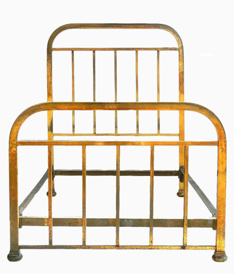 French Single Brass Bed Mid Century featured in Period Living 