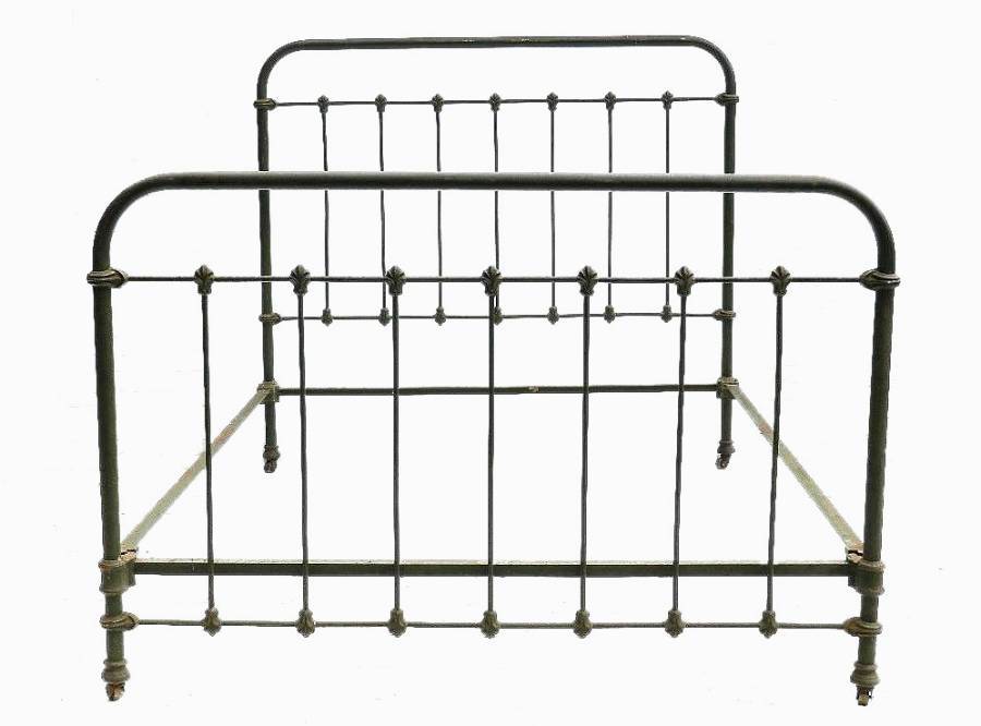 Antique C19 French Iron Double Bed ANTIQUES.CO.UK