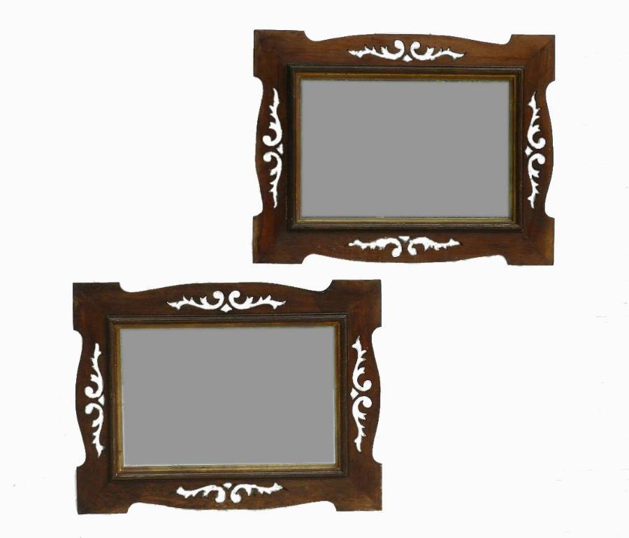 Pair of French Mirrors Art Nouveau  Arts  Crafts 