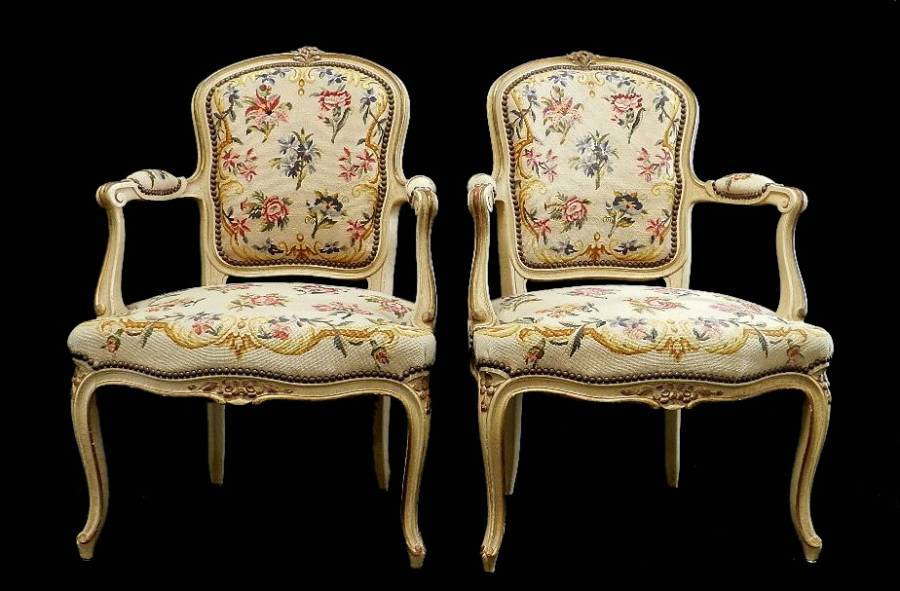 Exceptional Pair of French Fauteuil Armchairs by Hugnet Paris 