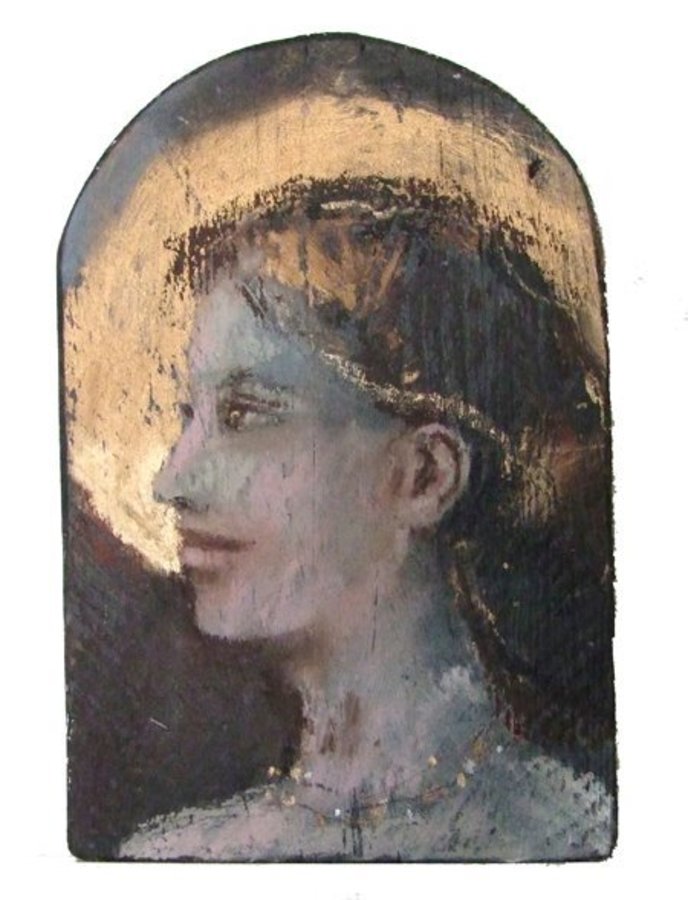 A Silent Exultation  Oil on Wood by Andy Waite