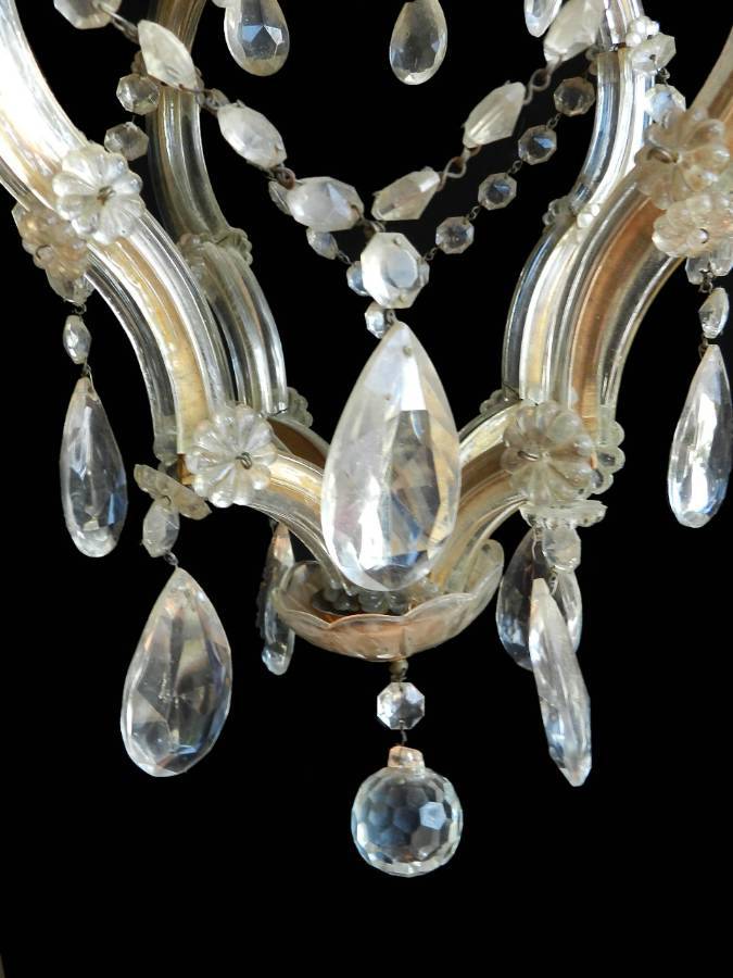 Small French Cage Chandelier c1910