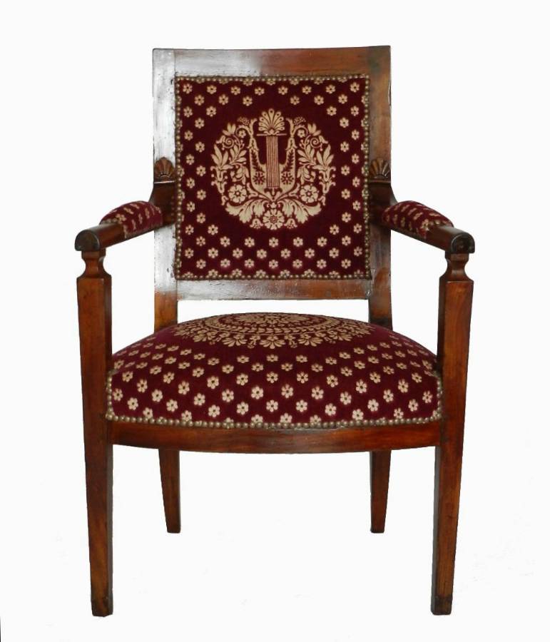 C18 French Directoire Open Armchair Epoque