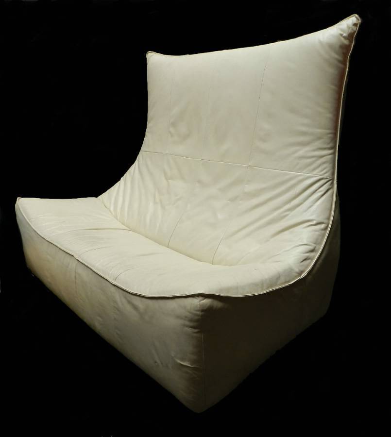 The Rock Gerard Van Den Berg for Montis Leather Sofa 1970s Matching Single Lounge Chair also available