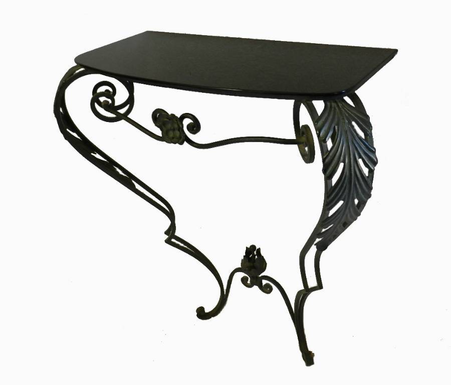 Antique French Metal Console Table early C20 ANTIQUES.CO.UK
