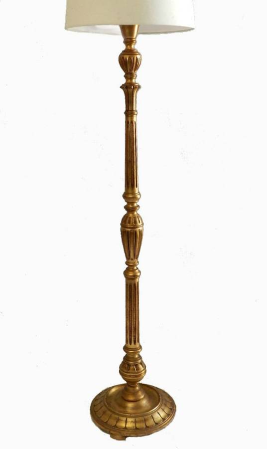 French Giltwood Floor Lamp