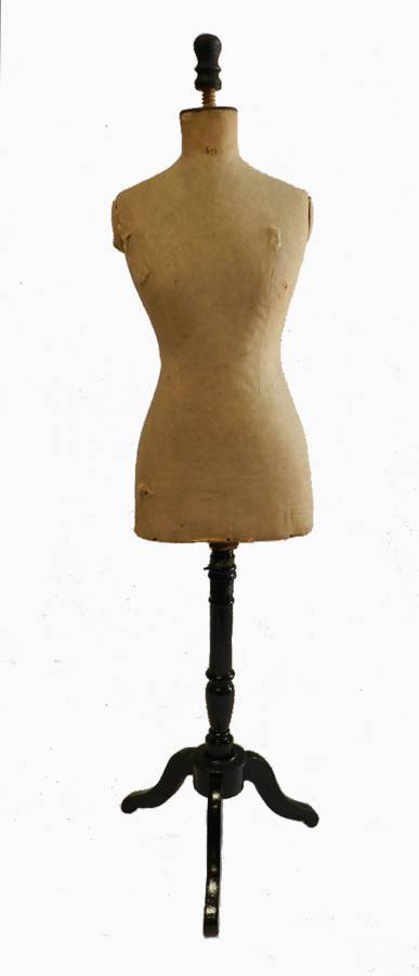 C19 French Dressmakers Tailors Dummy Mannequin