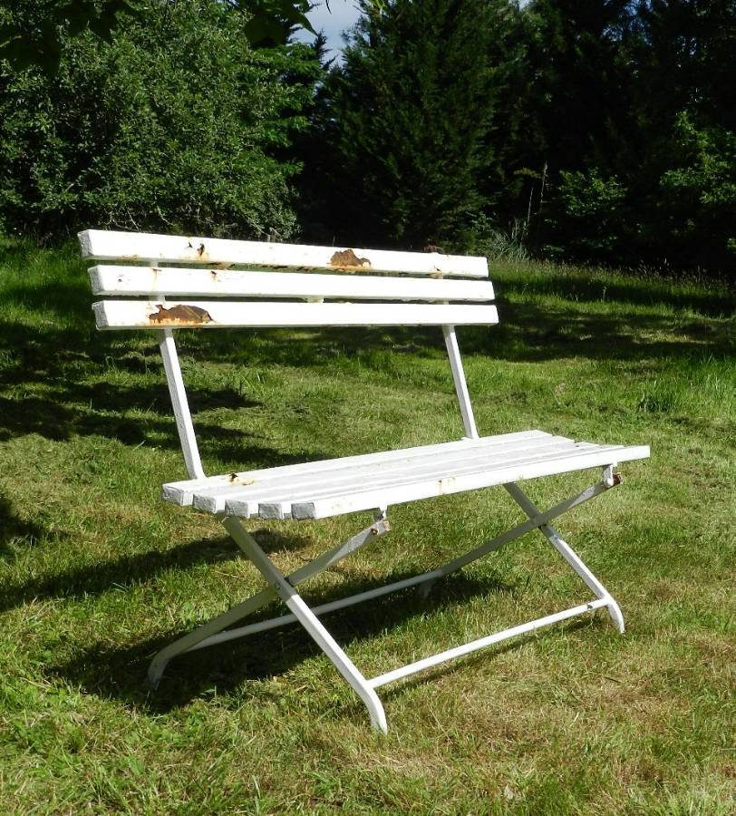 Garden bench folding hot sale