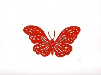 Butterfly red