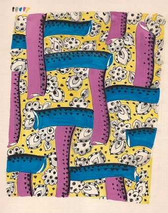 Gouache Textile Designs