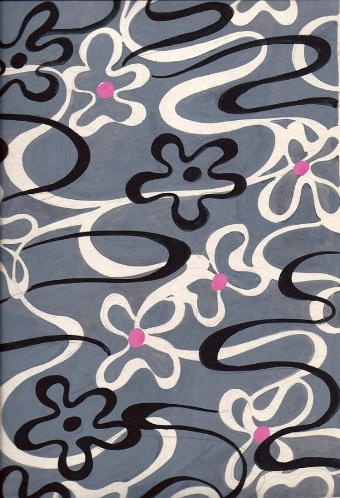 Grey and white gouache louis lang