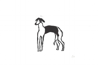 Greyhound Standing